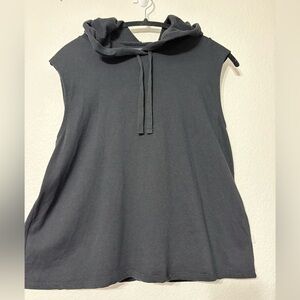 Eileen Fisher Cozy Brushed Terry Hug Hooded Top Very Soft Tencel/Organic Cotton